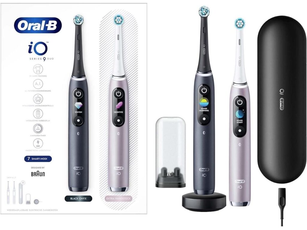 Elektrisk tandbørste Oral-B iO Series 9 Duo – sort/rosa