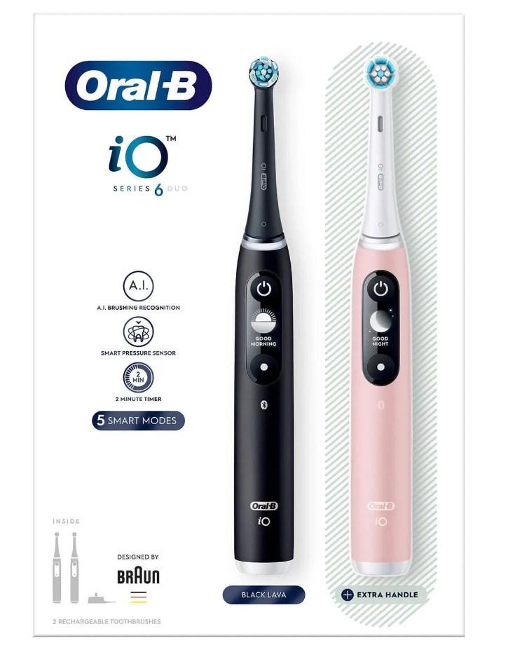 Elektrisk tandbørstesæt Braun Oral-B iO 3 Duo – sort og pink
