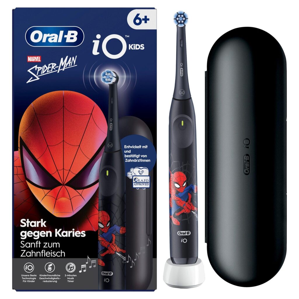 Roterende tandbørste Oral-B iO Kids Spiderman til børn – sort