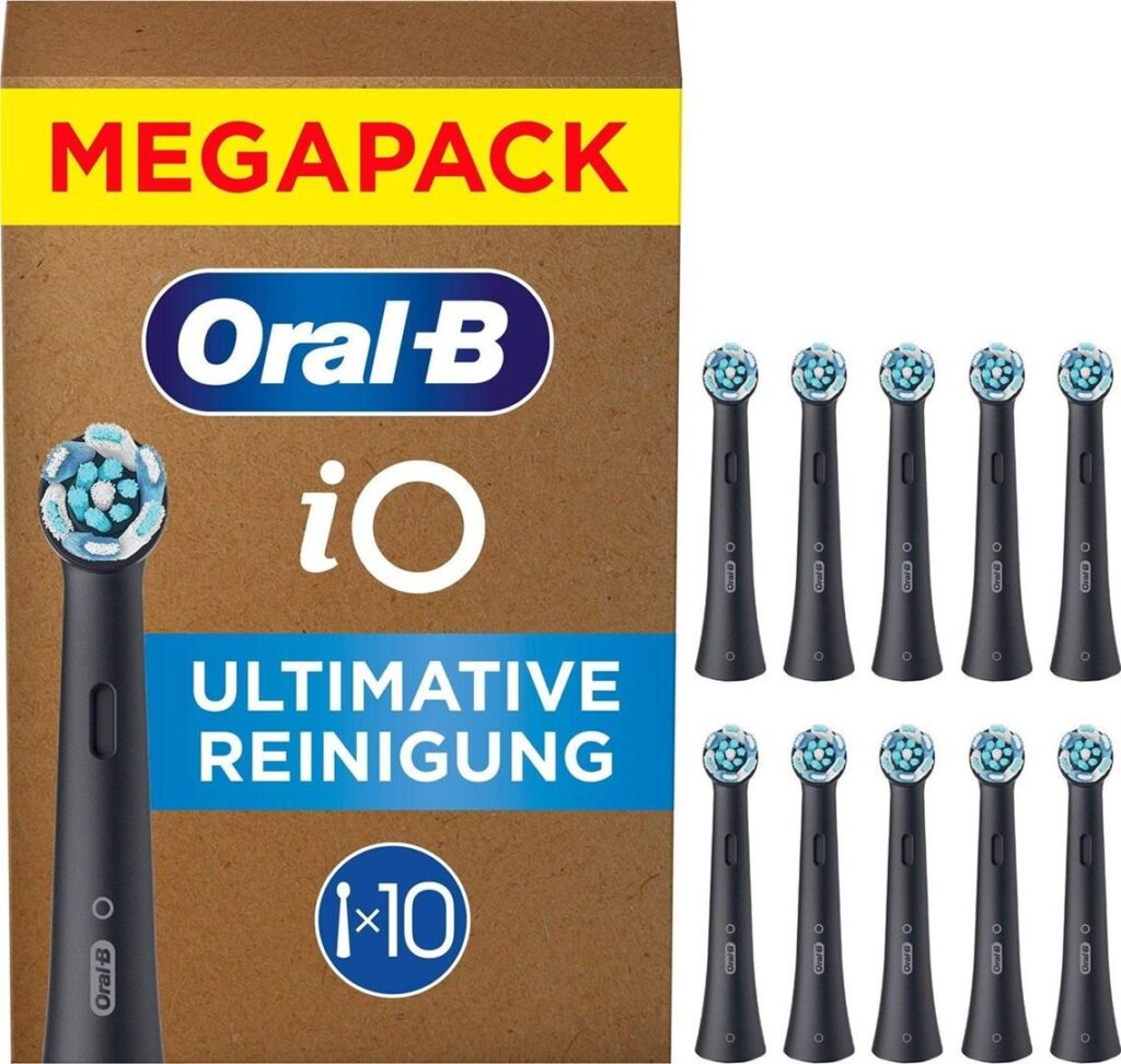 Udskiftningsbørstehoveder Oral-B iO Ultimativ rengøring – sort, 10 stk.